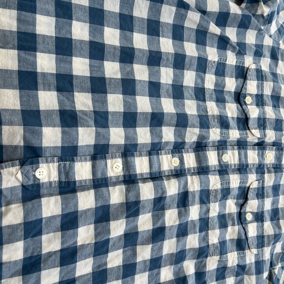 Madewell Blue and Cream Plaid Shirt - Picture 4 of 4